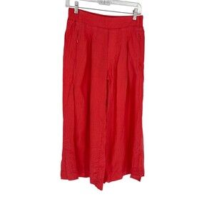 Athleta Pants Women's Size 6 Red Wide Leg Stretch Waist